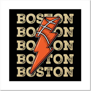 Funny Sports Boston Proud Name Basketball Classic Posters and Art